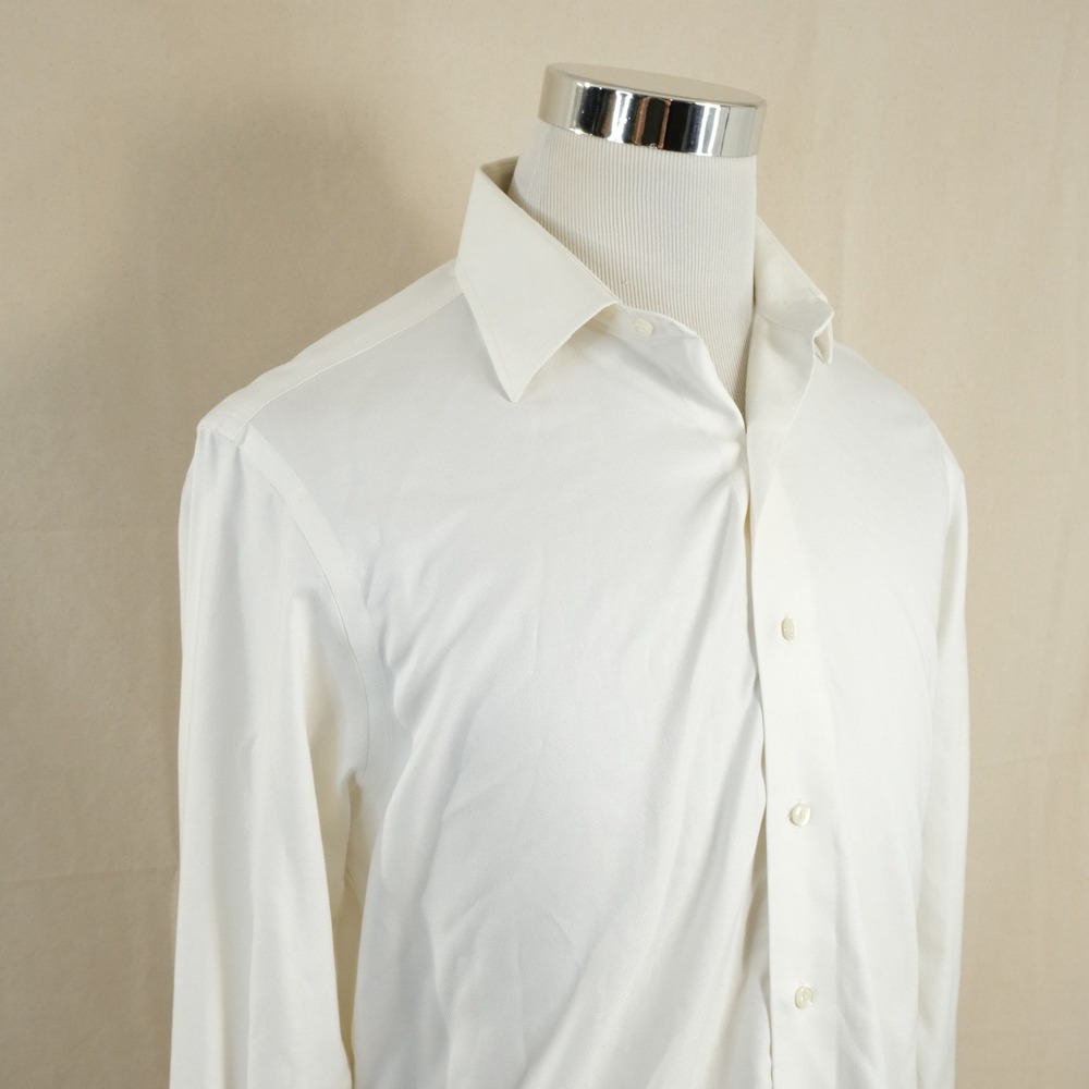 Brooks Brothers 15.5 33 Regent Fit Dress Shirt White Non-Iron Supima Cotton Mens